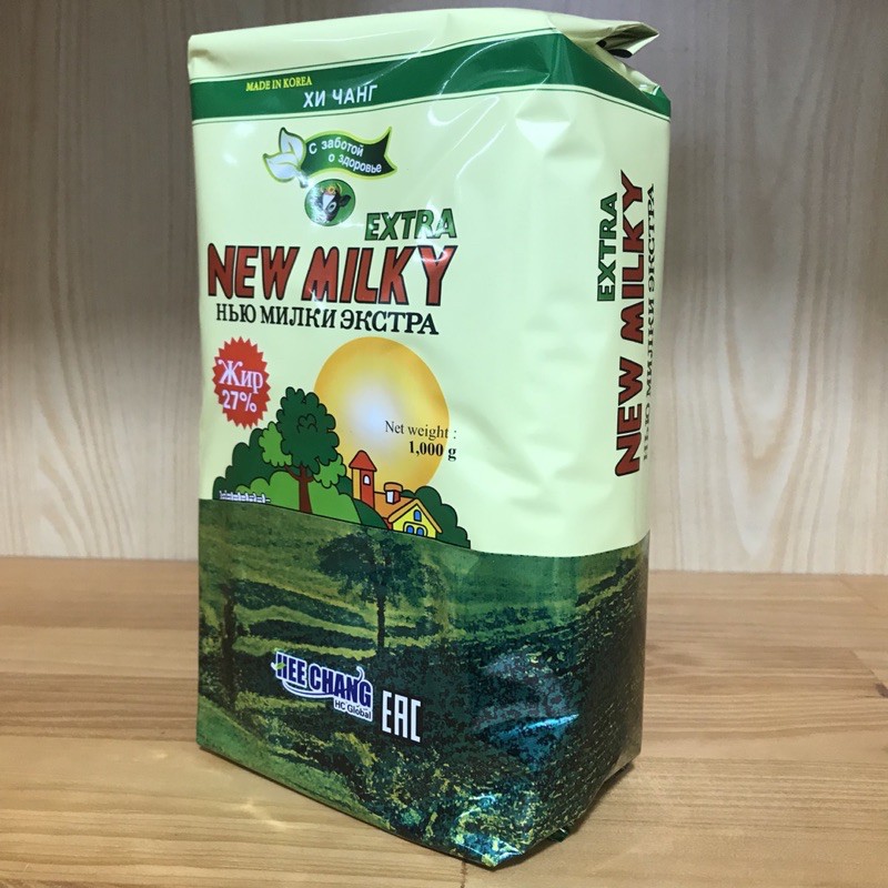 SỈ/LẺ, DATE MỚI T1/2023 SỮA BÉO NGA NEW EXTRA MILKY -1KG - TÚI - NGA