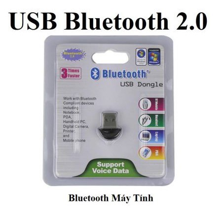 Đầu Thu Phát Tín Hiệu USB Bluetooth 5.0 Dongle Dành Cho Máy Tính Laptop Kết Nối Loa Tai Nghe Bàn Phím Chuột Máy In