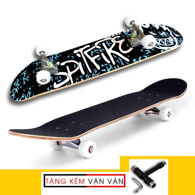 Ván trượt mặt nhám patin Keen Store bánh cao su skateboard gỗ phong