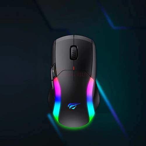 Chuột không dây Gaming Havit MS959W - Hàng chính hãng - Công nghệ không dây 2.4GHz, LED RGB đặc sắc