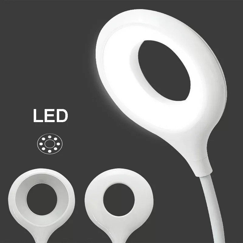 Đèn Bàn LED Cảm ứng, 2 USB sạc Điện thoại vào nhanh, 3 ổ cắm điện 2500W, Kèm giá đỡ điện thoại TS18