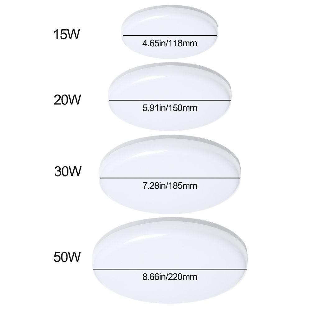 LANSEL Đèn LED Gắn Trần Nhà Ánh Sáng Trắng Ấm