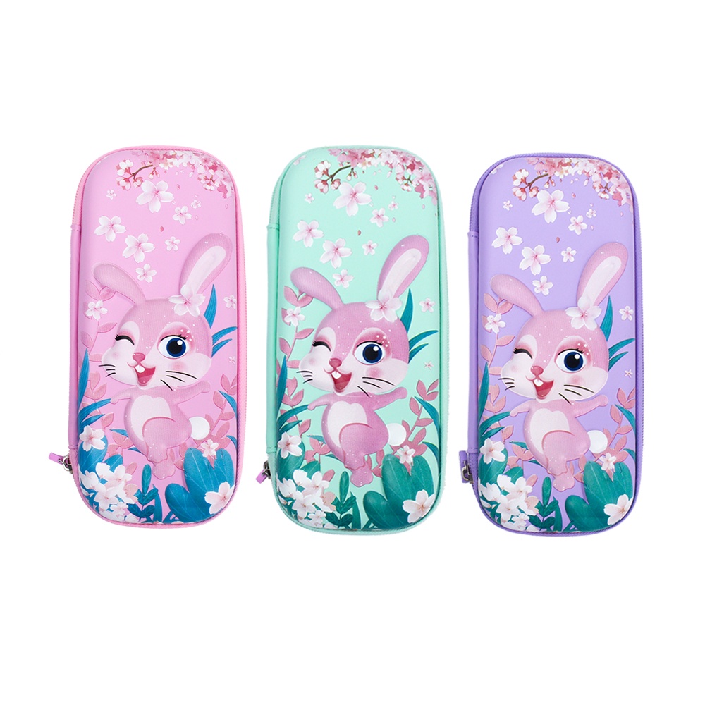 Hộp đựng bút nhựa cao cấp Stacom họa tiết EVA Rabbit PB102E