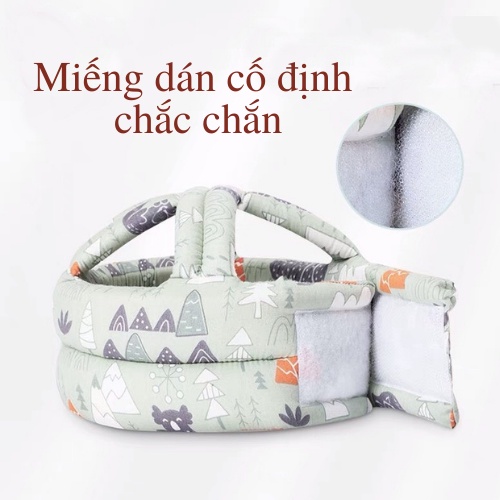 Mũ bảo hiểm bảo vệ đầu cho bé tập đi có tai điều chỉnh kích thước BabyDreams