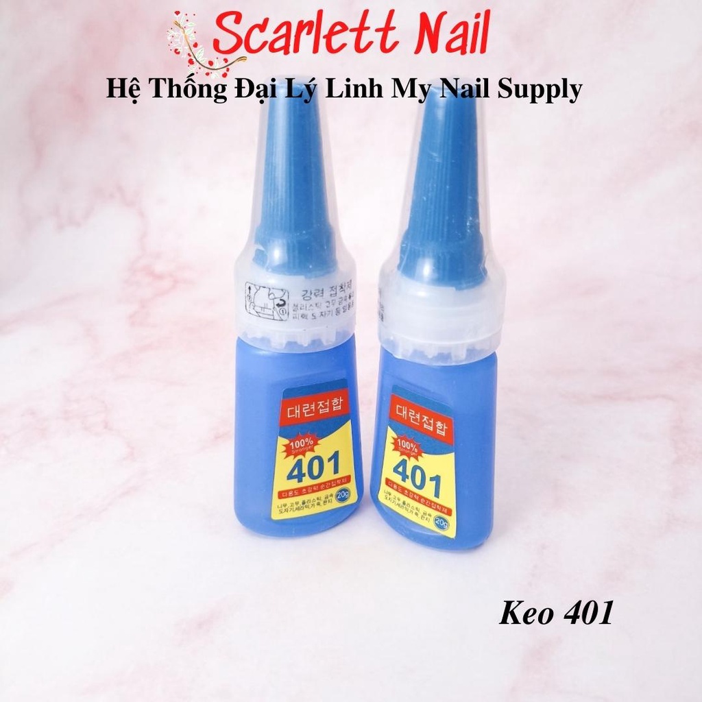 Keo 401 Gắn Móng Gắn Charm Giả Siêu Chắc Dung Tích 20ml