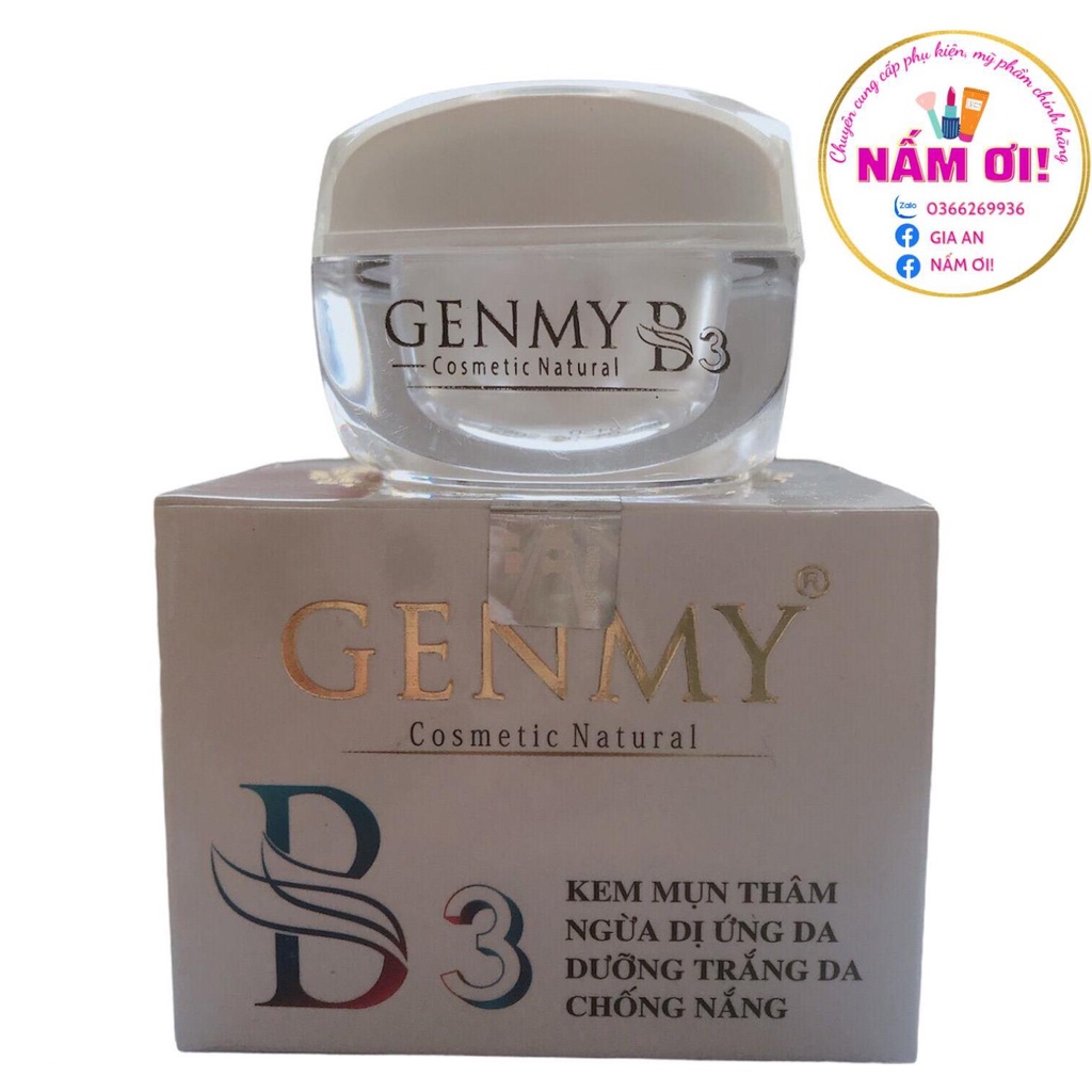 Kem Genmy B1, B2, B3, B4 dưỡng trắng da, nám tàn nhang, mụn thâm, giảm lão hoá, chống nắng