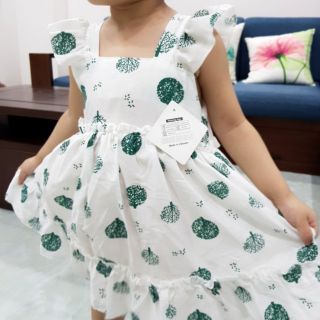 Váy 2 dây bánh bèo bé gái
