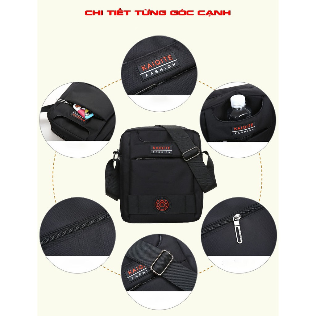 Túi đeo chéo nam mini vải canvas bền bỉ phong cách unisex Hàn Quốc [phiên bản thời trang tết 2022 & 10 quà tặng]-TN020 | BigBuy360 - bigbuy360.vn