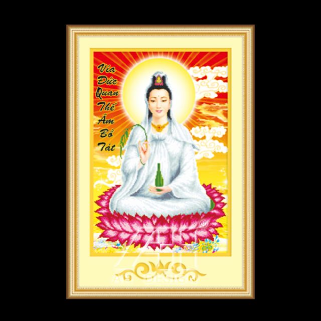 tranh thêu 3d quan âm 53416