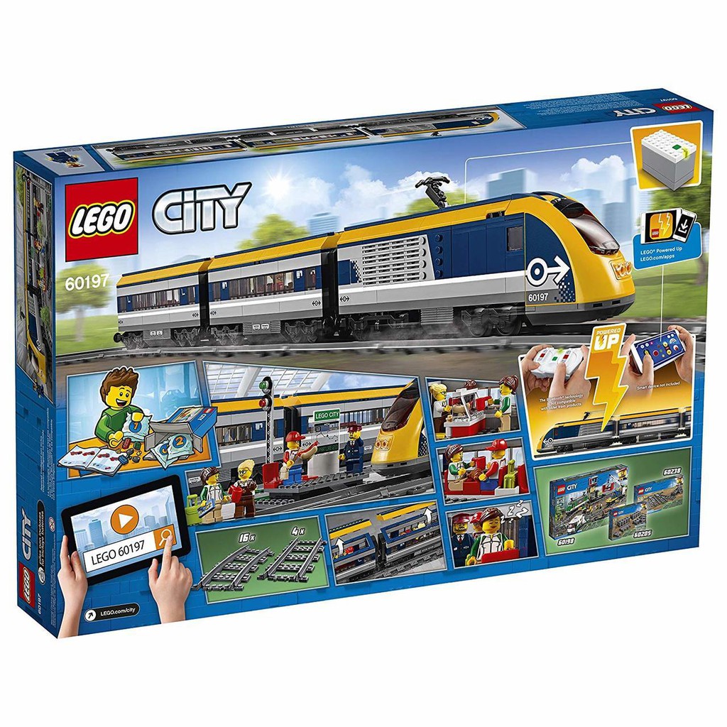 Bộ xếp hình Lego City 60197 - Passenger Train - Tàu lửa chở khách