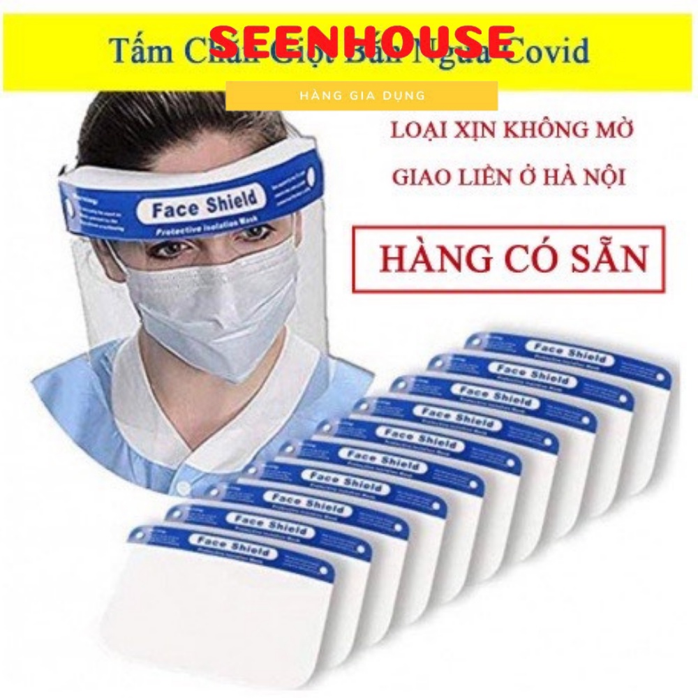 Kính Chống Giọt Bắn,Tấm Chắn Face Shield Mặt Nạ Bảo Hộ, Người Lớn Trẻ Em Đeo Đều Vừa