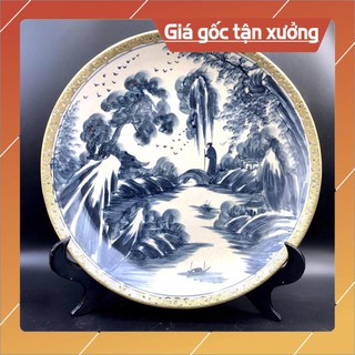 Đĩa men rạn cao cấp Bát Tràng