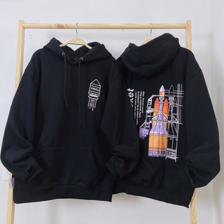Áo Hoodie Tên Lửa (hình thật) form unisex