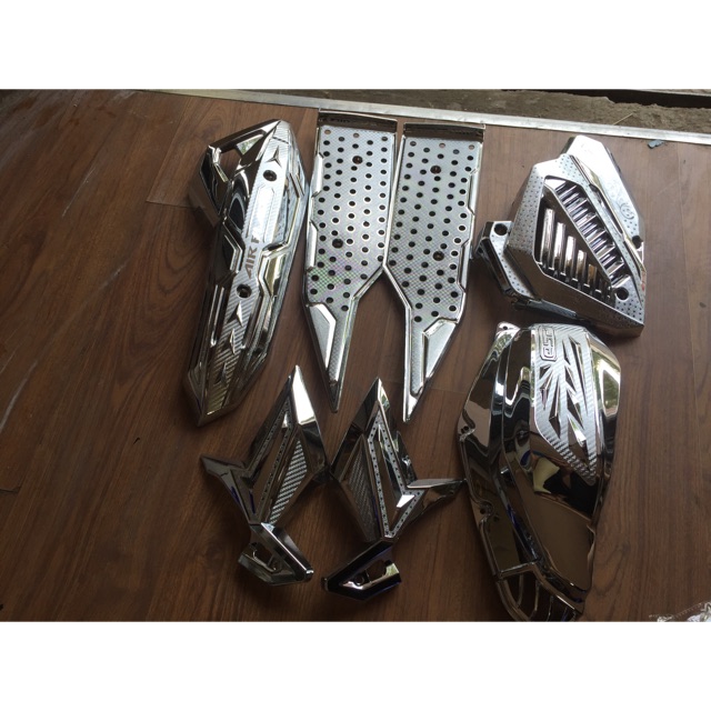 Combo 5 món đồ ốp mạ crom xe air blade 2016-2019