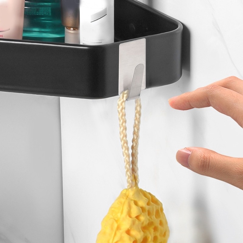 Giá Đỡ Bằng Thép Không Gỉ Tự Dính Treo Khăn / Móc Quần Áo Tiện Dụng Cho Nhà Bếp