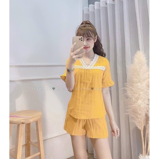Bộ đũi Cộc Viền Bèo Pha Ren