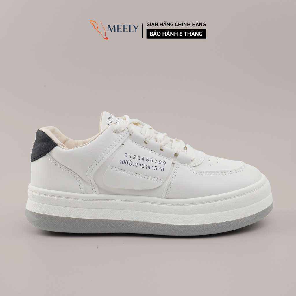 Giày Sneaker Nữ Trắng Đế Bằng Hàn Quốc Êm Thích Hợp Đi Làm, Đi Học Chơi giay MEELY - A1111