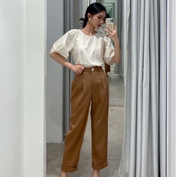Nosbyn - Quần Lửng Dáng Suông Gập Gấu