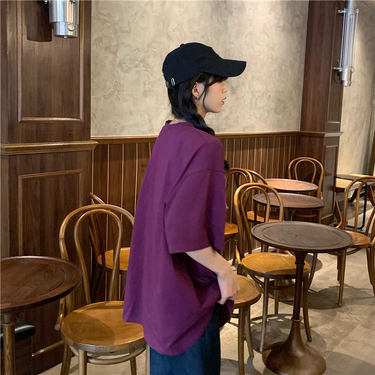 NRVP T-shirt female summer 2021 new Korean version loose large size short-sleeved student shirt ins trend tees