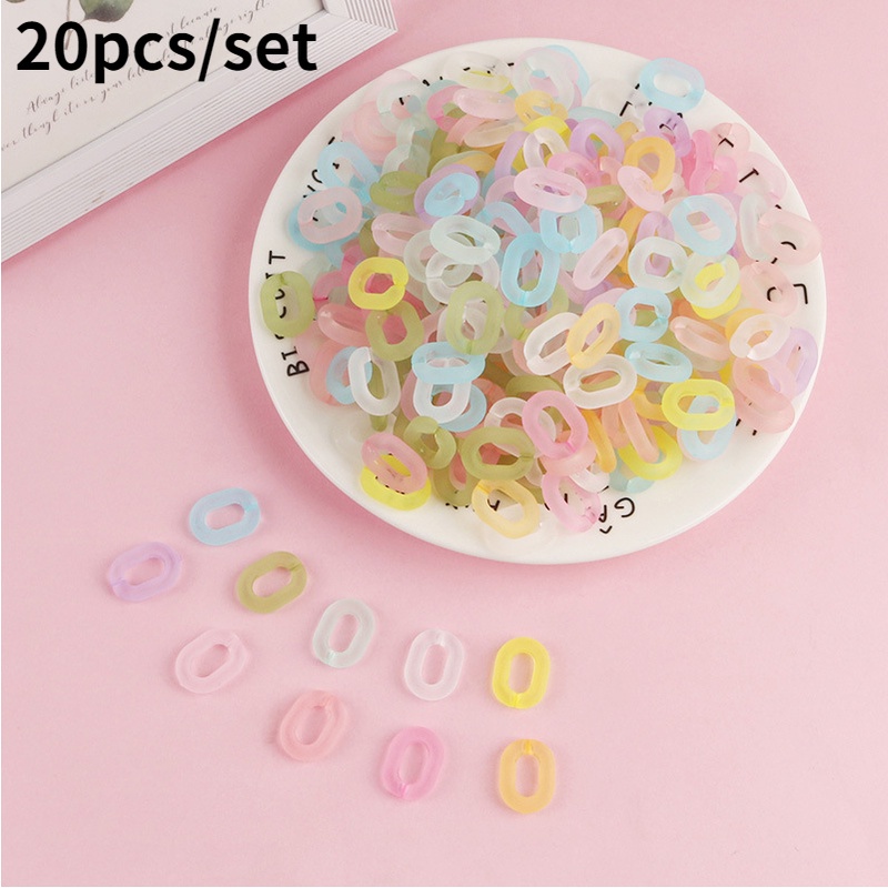 Set 20 Phụ Kiện Trang Sức Túi Xách Trong Suốt Nhiều Màu Sắc