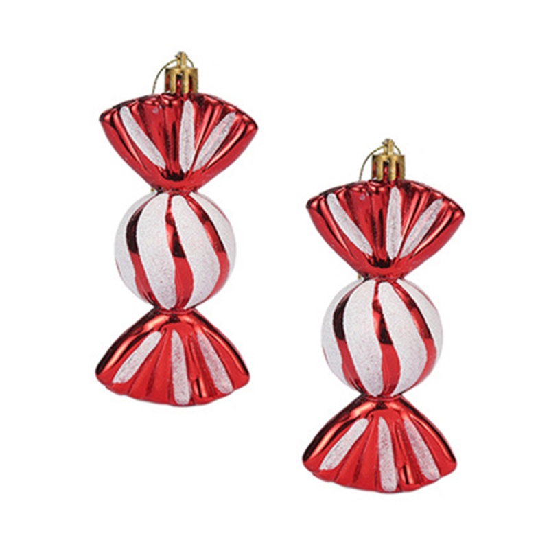 Set 2 Trái Châu Bằng Nhựa Treo Trang Trí Cây Thông Giáng Sinh Năm Mới