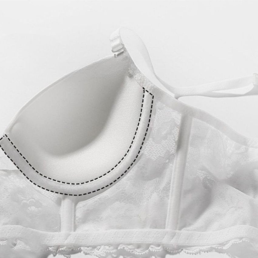 Áo ngực nữ đúc su tạo khe sexy, áo lót nữ có gọng đệm mút nâng ngực gợi cảm Kingshop A471