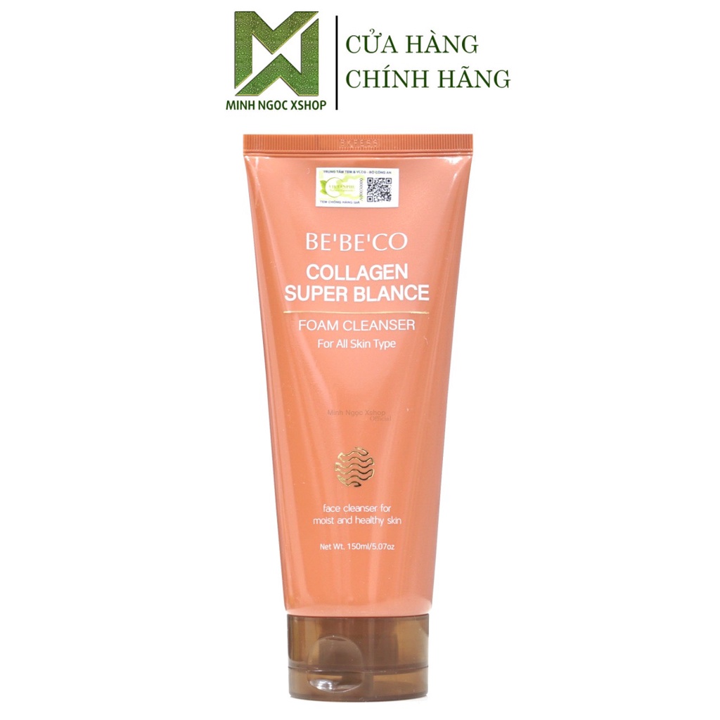 Bộ sản phẩm sữa rửa mặt, toner, kem dưỡng da chống lão hóa BEBECO Collagen