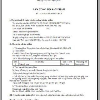 Bột cốm giảo cổ lam