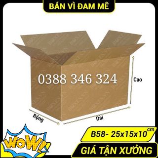 Hộp carton 2510 cm