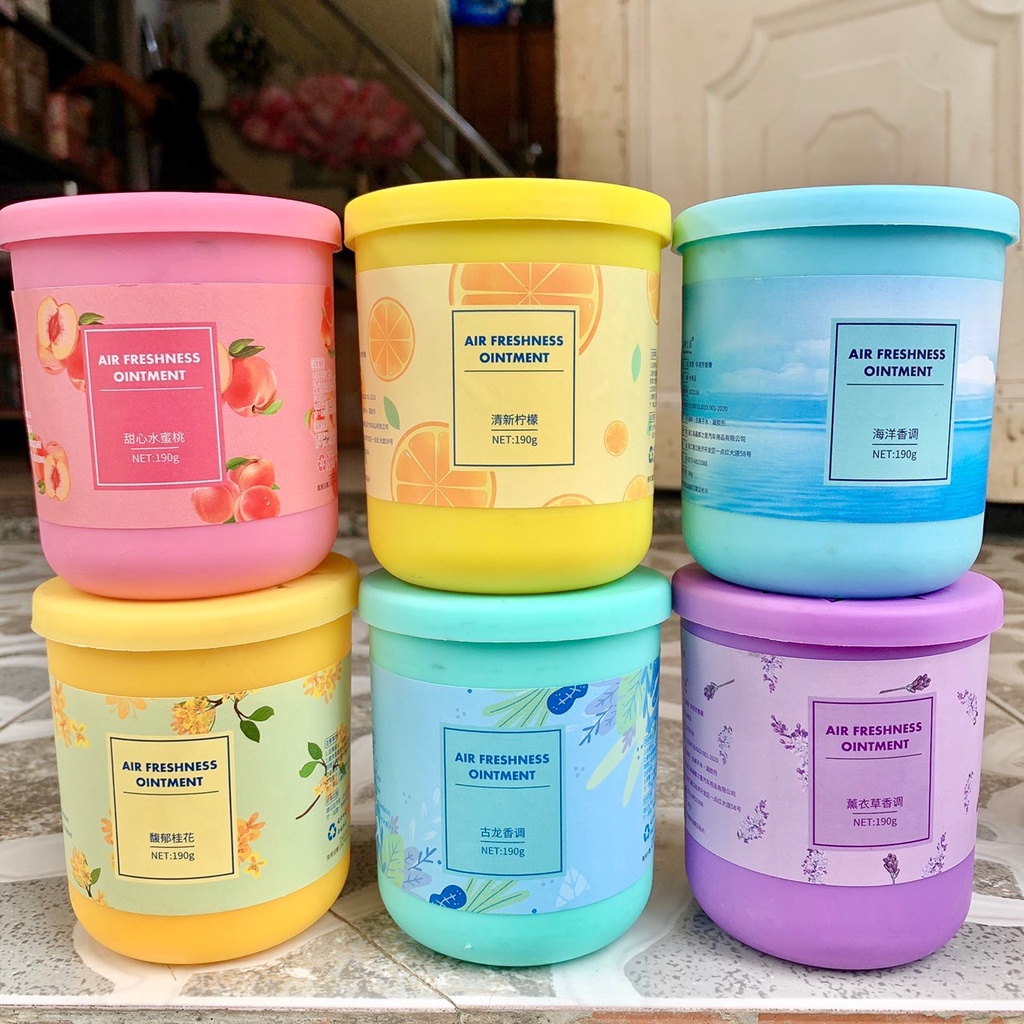 Sáp thơm phòng CozyBin khử mùi phòng ngủ nhà vệ sinh toilet ô tô với 4 mùi hương tự nhiên 190g