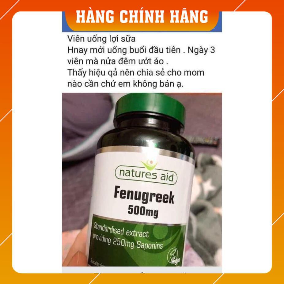 (100% Nhiều sữa) Lợi sữa Cỏ Cari Fenugreek 500mg kích thích khả năng tiết sữa mẹ