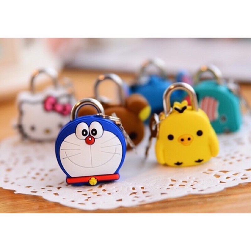 Ổ KHÓA MINI HELLO KITTY DOREMON DORAEMON