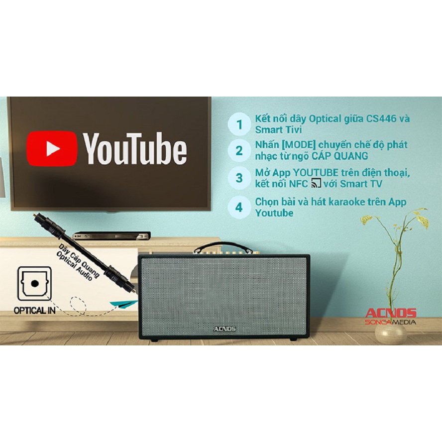 LOA DI ĐỘNG ACNOS CS446 HÀNG CHÍNH HÃNG 2021