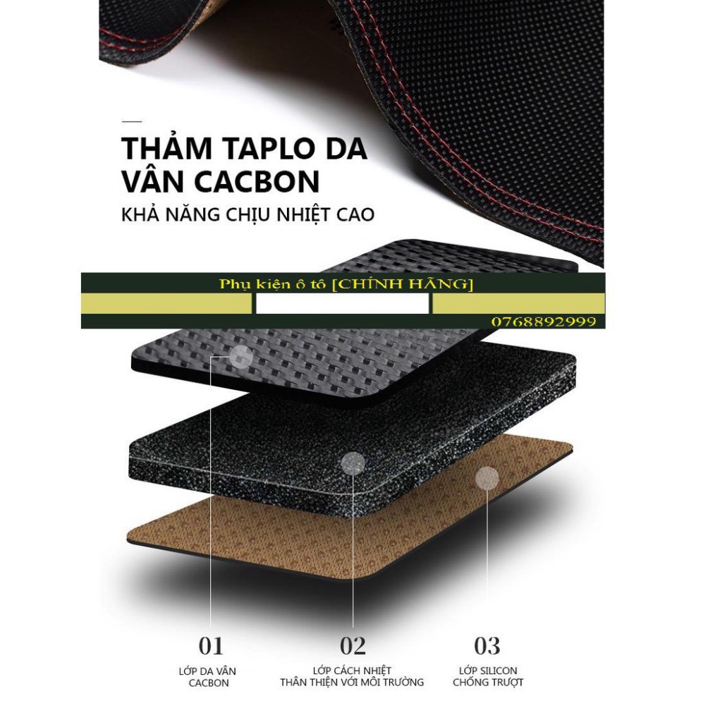 Thảm taplo Xpander da Cacbon chống nóng, chống chói - Giá tại xưởng shopsasavn