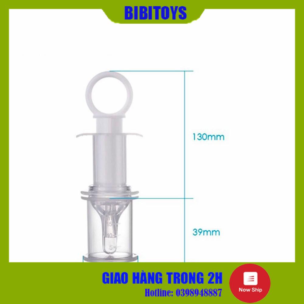 [CÓ CỐC CHIA VẠCH ML] Xilanh cho bé uống thuốc và sữa đầu silicon mềm