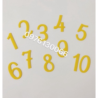 Bộ chữ số nhựa mica Đài Loan (tặng kèm 1 bộ que tính)