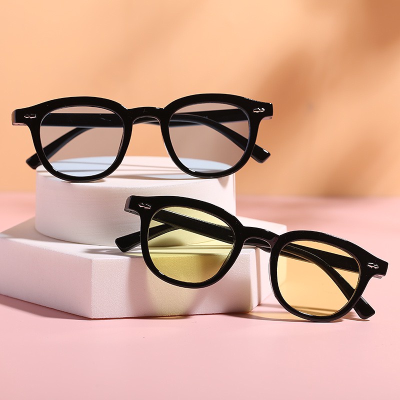 Kính Form tròn Nam Nữ  552 Chất liệu nhựa hàn quốc kiểu dáng hot trend