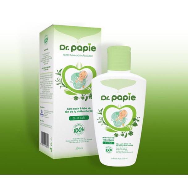 Nước tắm thảo dược Dr Papie cho bé 230ml