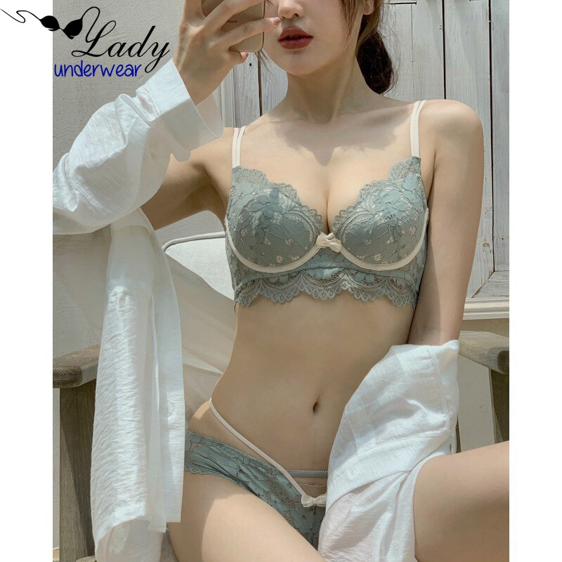 Bộ đồ lót nữ ren gợi cảm cao cấp, Set đồ lót nữ gọng nhụa nơ cách điệu sexy New Arrivals 2021 | BigBuy360 - bigbuy360.vn