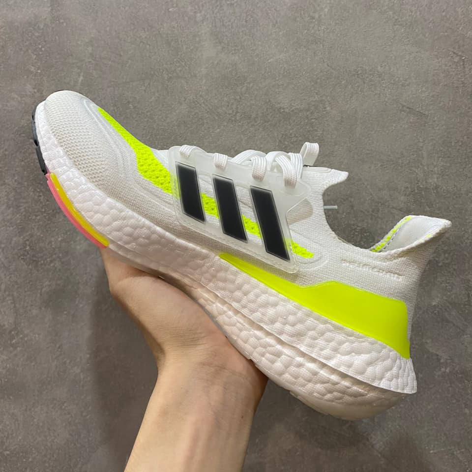 GIÀY THỂ THAO NAM NỮ ADIDAS ADIDAS ULTRA BOOST 21 CORE BLACK / SOLAR YELLOW (HÌNH THẬT+PHỤ KIỆN)