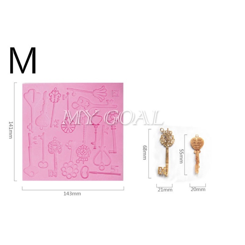 Khuôn Silicone Làm Bánh Hình Chìa Khóa Cổ Điển