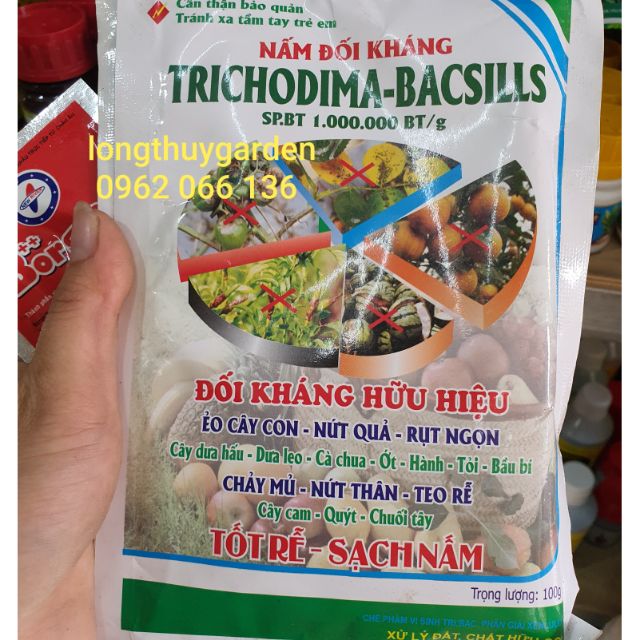 Nấm đối kháng Trichodima-Bacsills, 100gr