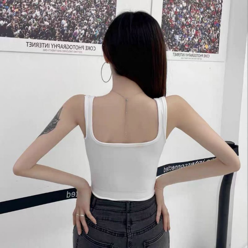 Áo lót bra cotton trơn cổ vuông dáng lửng kèm mút đệm 1809...