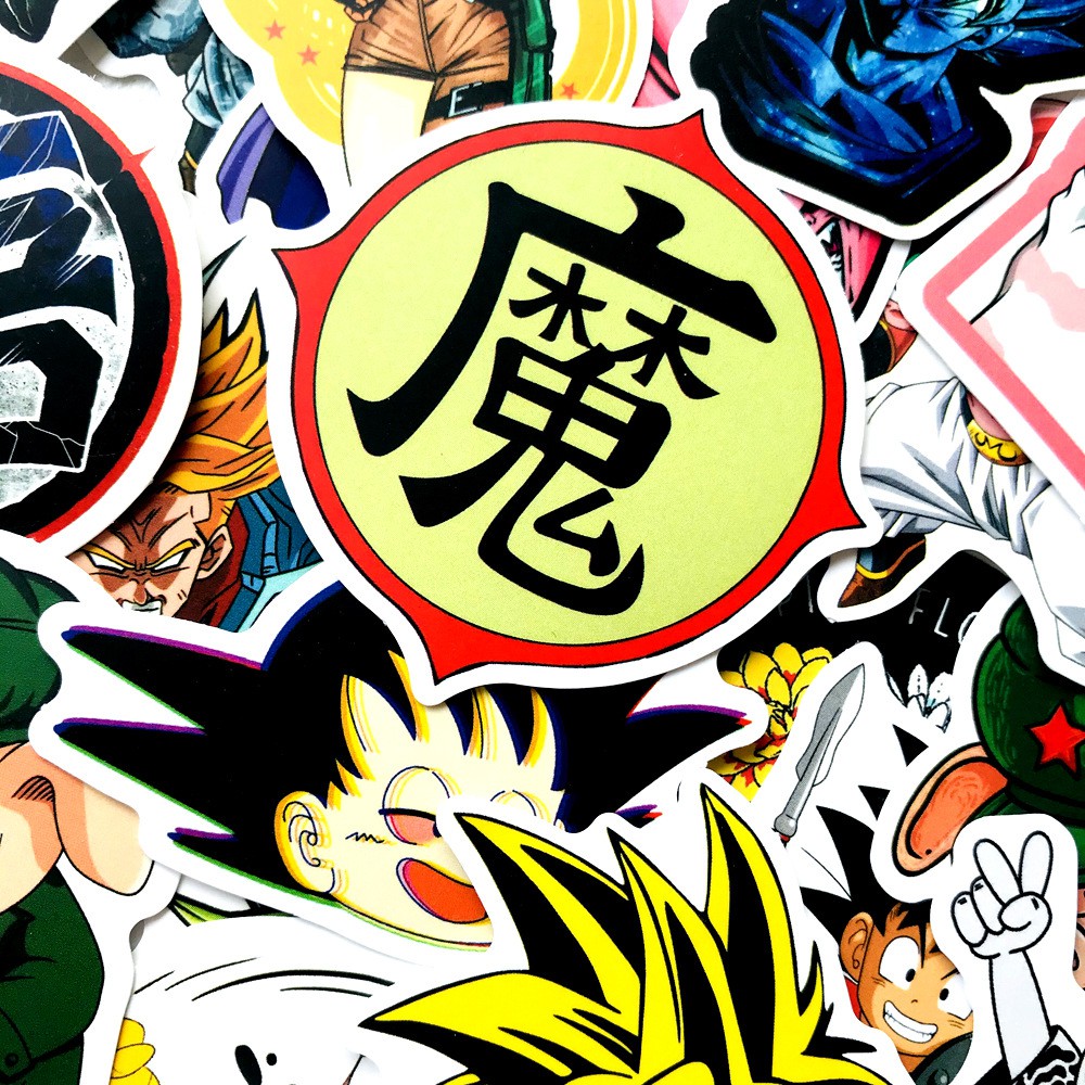 Sticker decal dán PVC cao cấp chống nước dán laptop mũ bảo hiểm điện thoại decal DRAGON BALL A29 - HAMYN