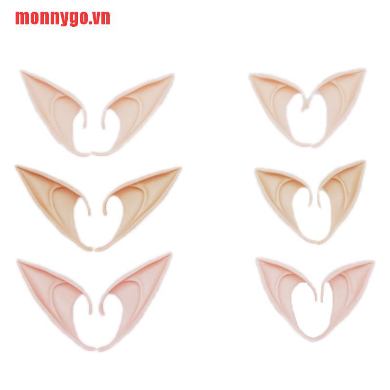 [monnygo]Hot Latex Prosthetic Fairy Pixie Elf Ear Halloween Costume Cosplay