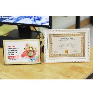 Khung giấy khen A4 mặt kính