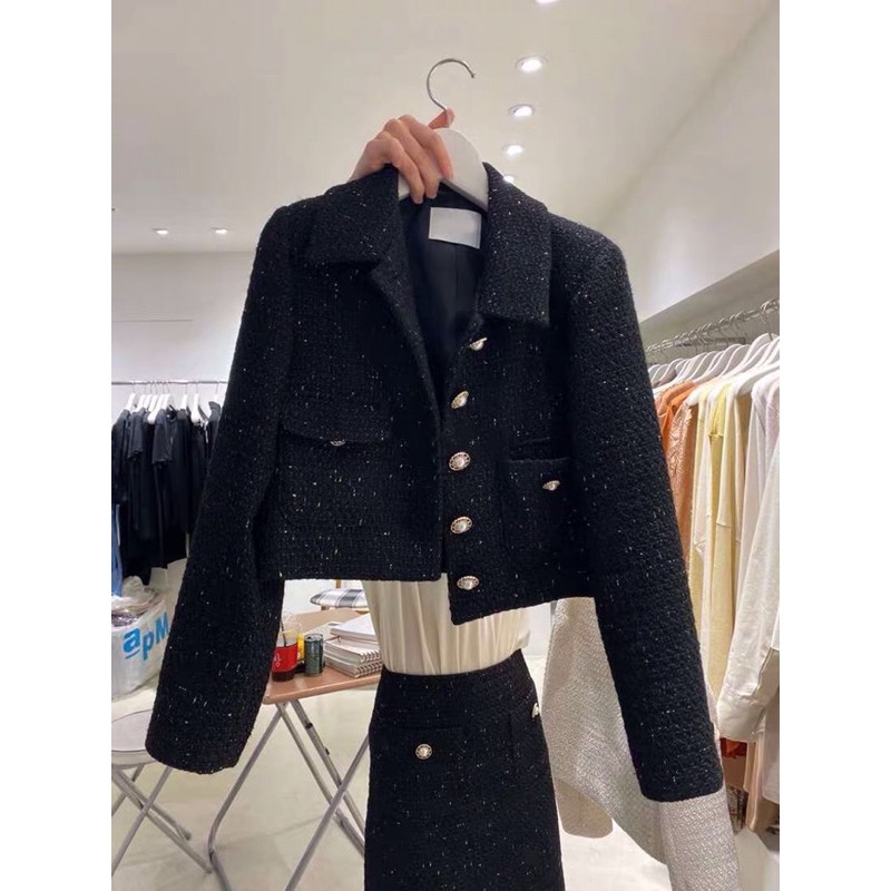 Áo khoác dạ tweed