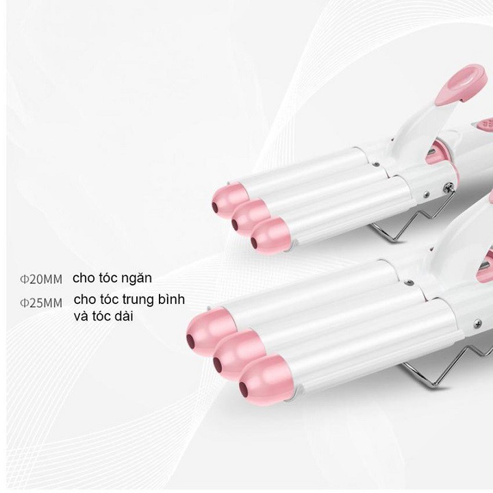 Máy làm tóc sóng nước AUX size 22mm dùng uốn cụp cho mái tóc đẹp 2020