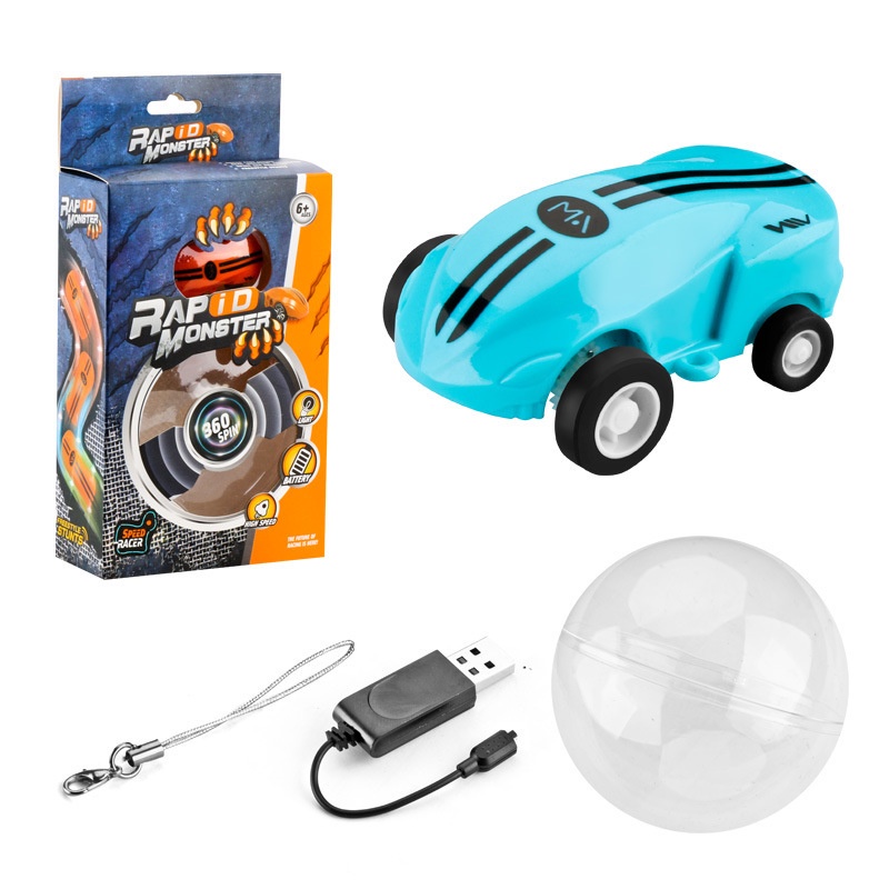 Ô tô đồ chơi tốc độ mini dành cho bé kèm quả cầu phát sáng, sử dụng sạc tặng kèm bộ cáp sạc
