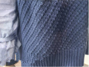 Áo gi-lê dệt kim cổ chữ V dáng rộng phong cách học sinh Hàn Quốc